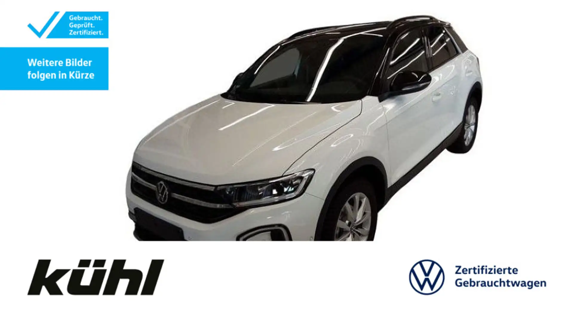 Volkswagen T-Roc 1.5 TSI Style LED+ ACC App Navi AHK Weiß - 1
