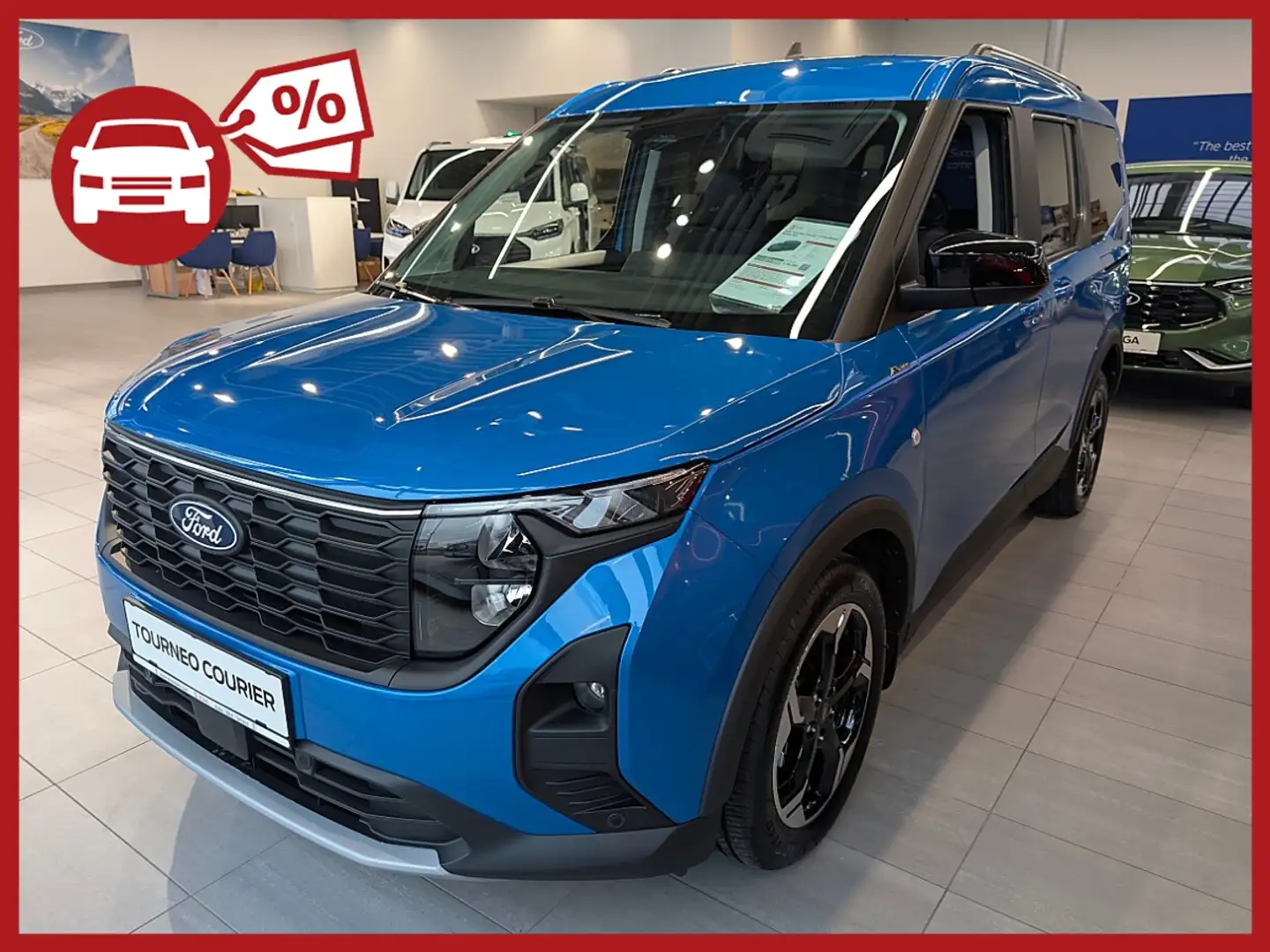 Ford Tourneo Courier 1,0 EcoBoost Active Aut. | FORD STAHL W22 | Blau - 1