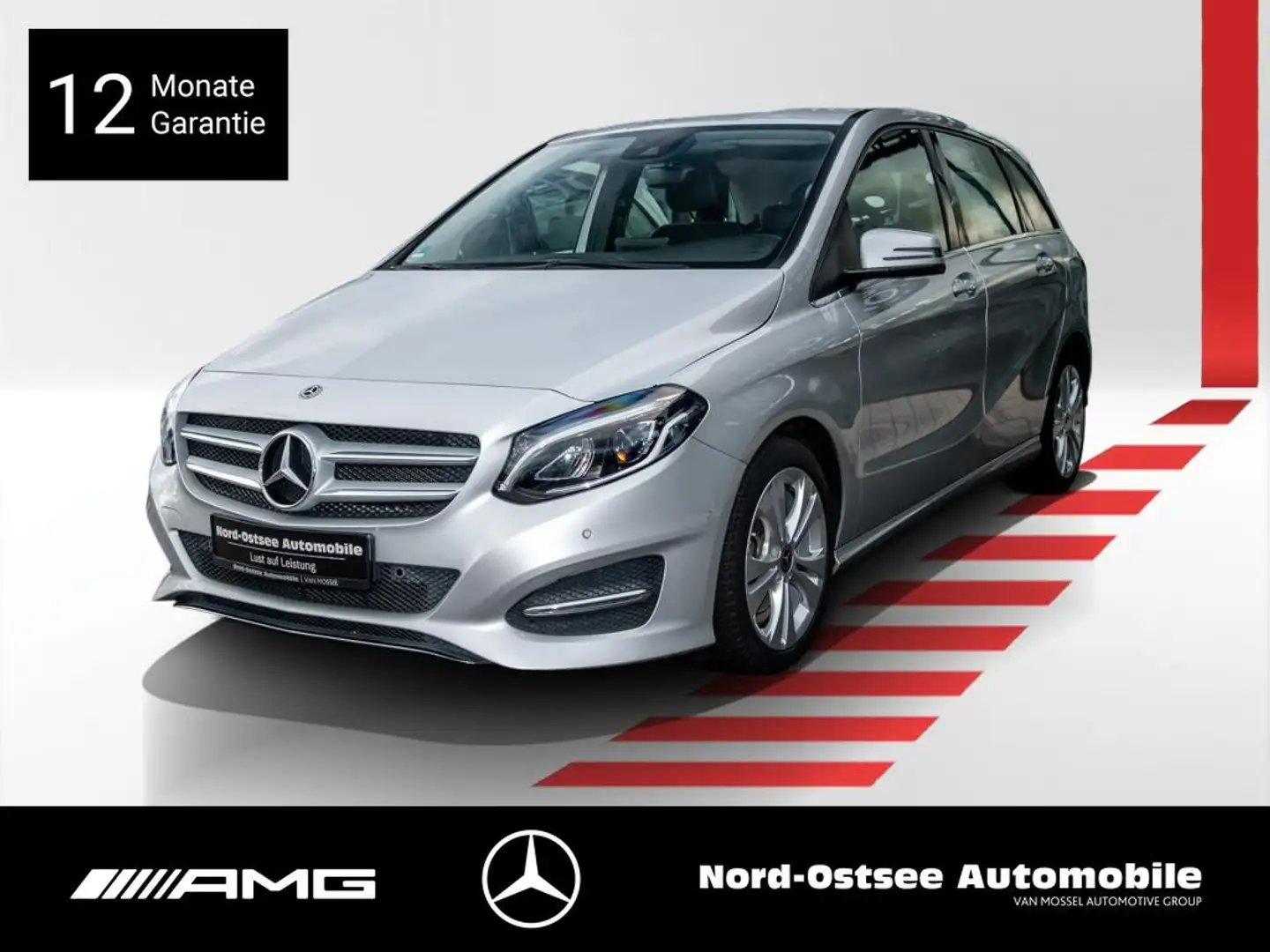 Mercedes-Benz B 180 URBAN NAVI TEMPOMAT LED SHZ Plateado - 1