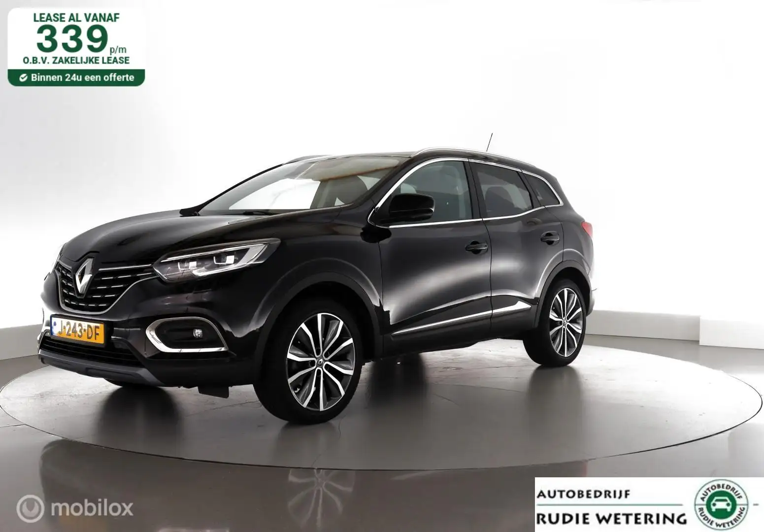 Renault Kadjar 1.3 TCe 160pk Intens Automaat|trekhaak|pano|leder| Zwart - 1