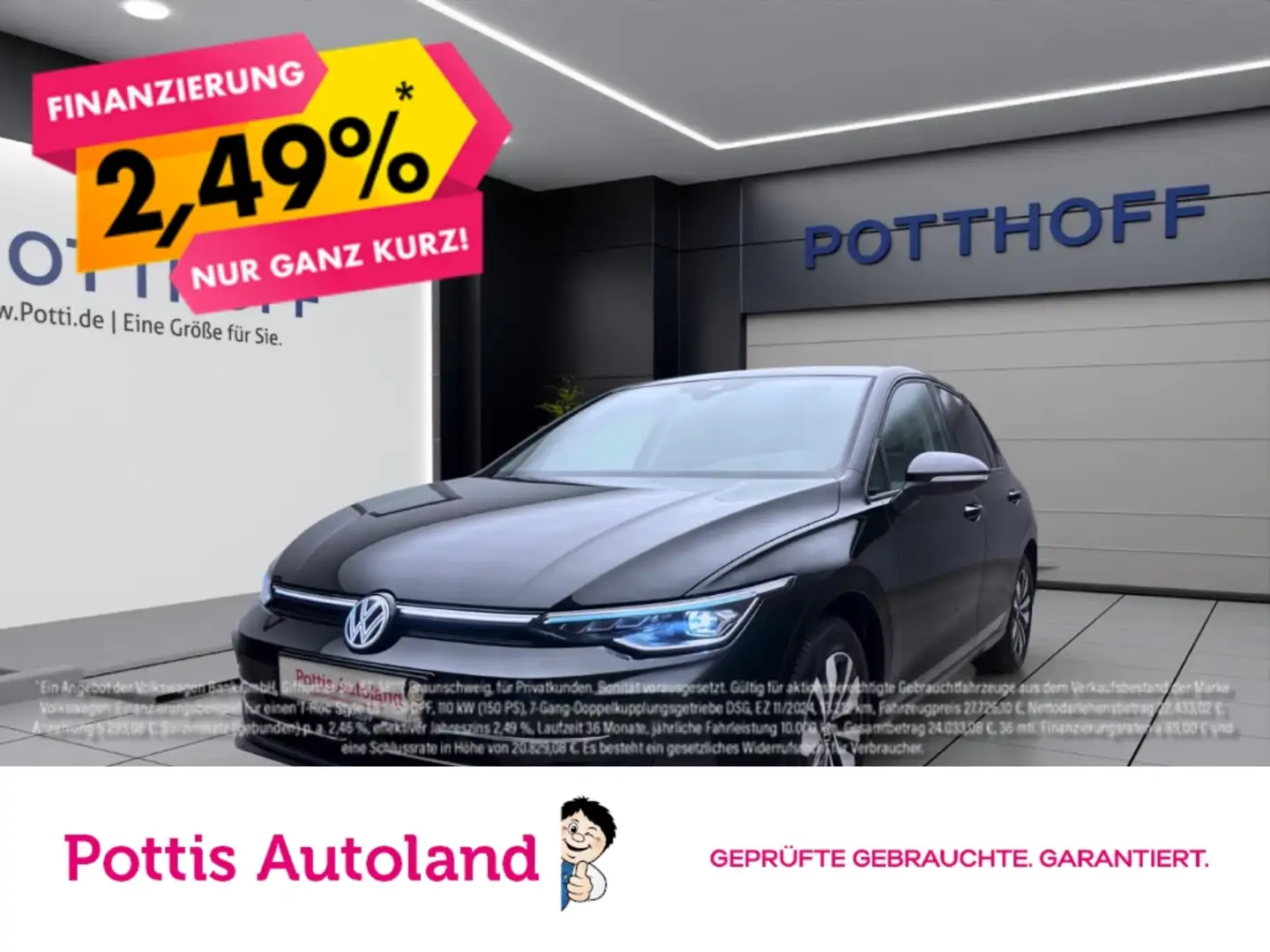 Volkswagen Golf 2.0 TDI DSG GOAL NAVI AHK KAMERA KLIMA Schwarz - 1