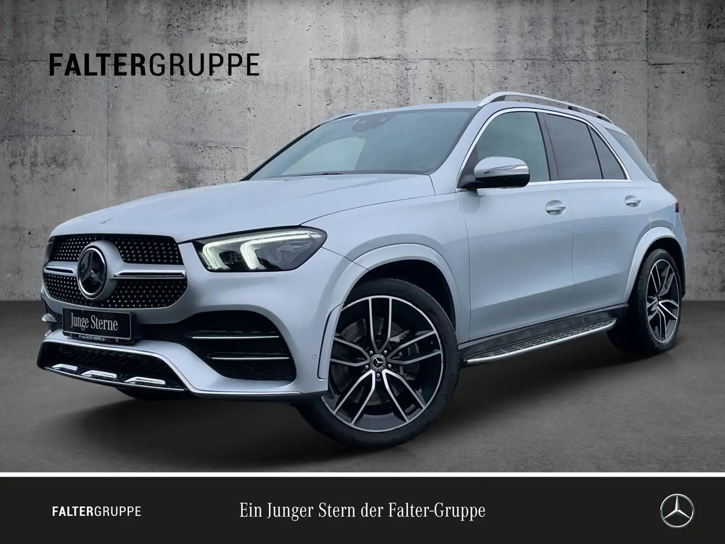 Mercedes-Benz GLE 450 GLE 450 4M AMG+AIRMATIC+DISTR+MLED+360°+MEMO+22" Zilver - 1