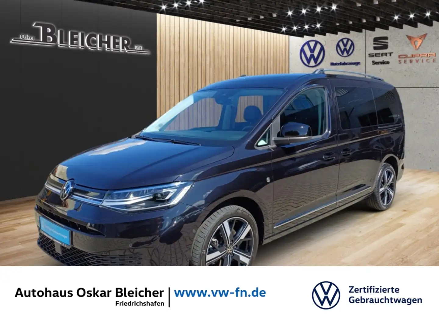 Volkswagen Caddy 1.5 TSI Style OPF 7-Sitzer  Navi+Kamera Schwarz - 1