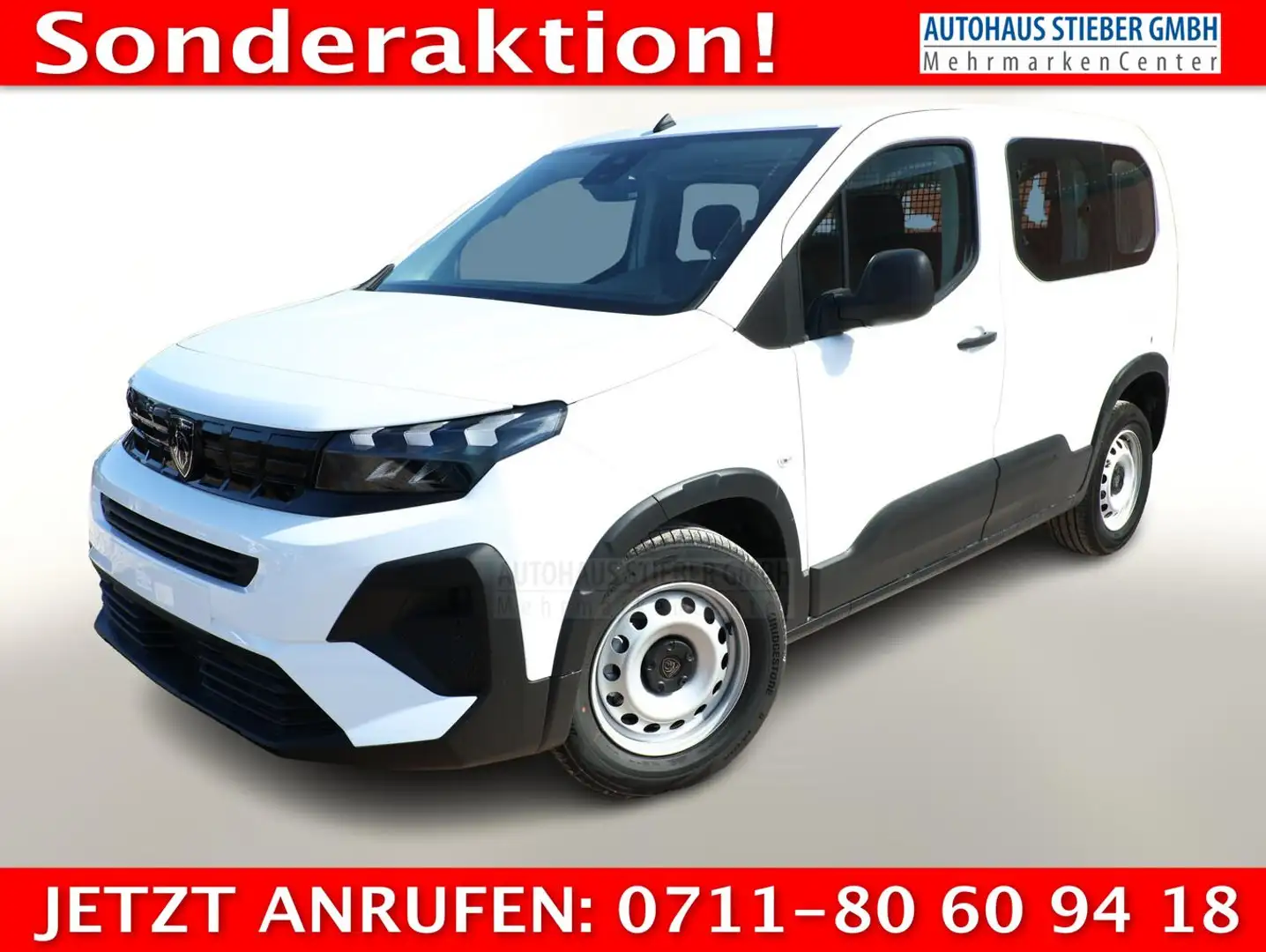 Peugeot Rifter N1 100 Active Pack PDC Temp LaneAs HFT 75 kW (1... Weiß - 1