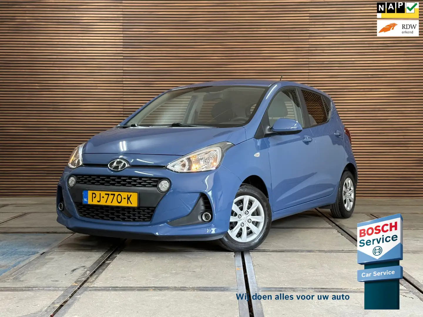 Hyundai i10 1.0i Go! 2017 | Navigatie | Cruise Control | Airco Bleu - 1