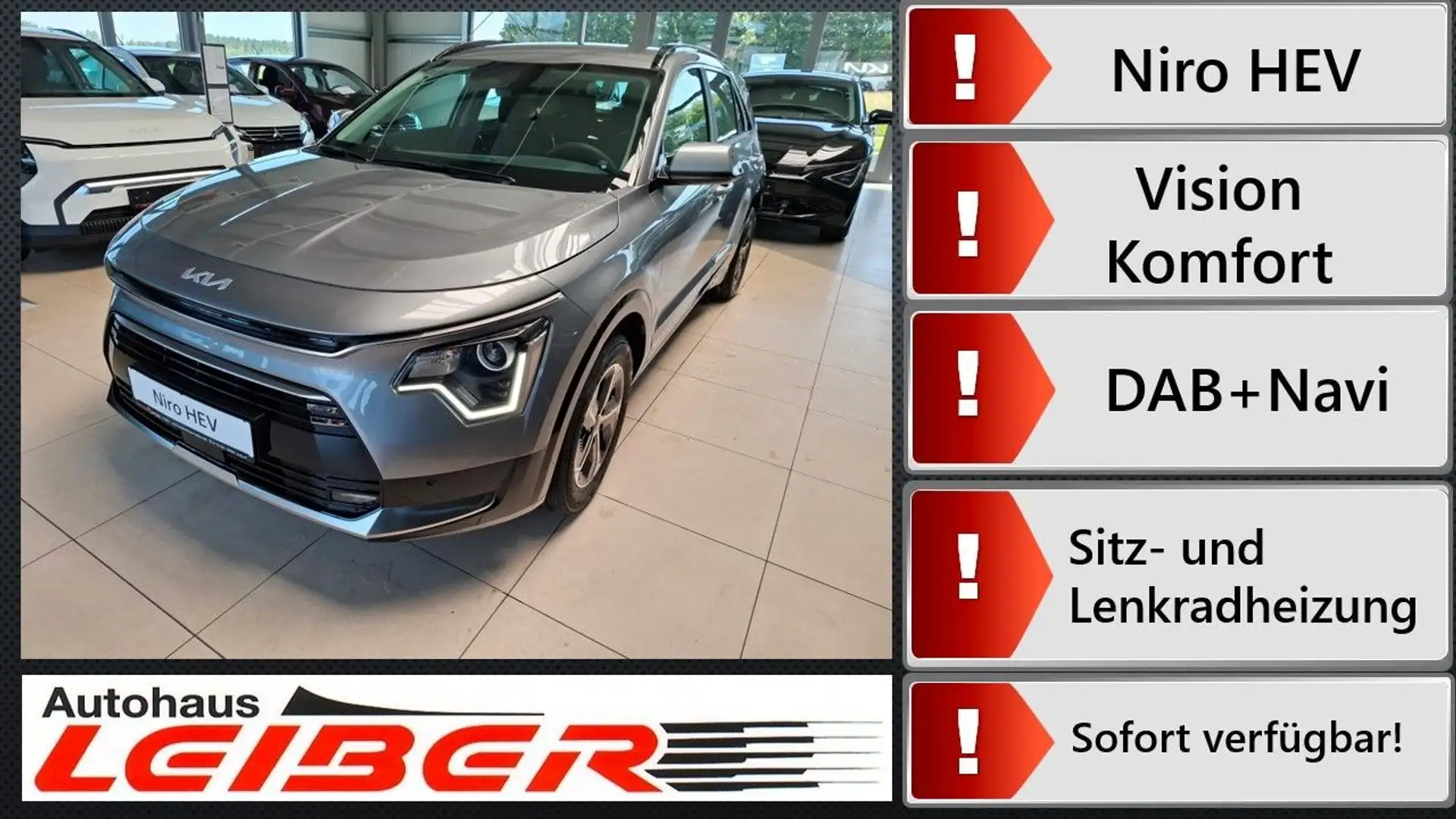 Kia Niro 1.6 GDI Hybrid Vision Komfort Grigio - 1