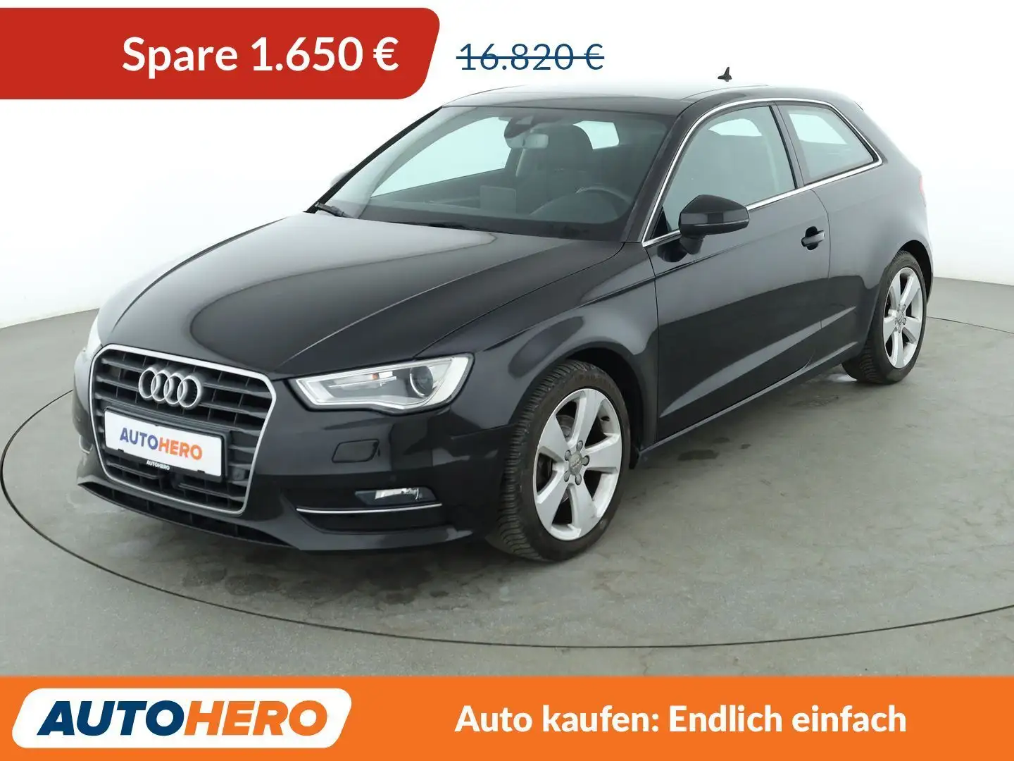 Audi A3 1.4 TFSI Ambition Aut.*XENON*ACC*PDC* Schwarz - 1