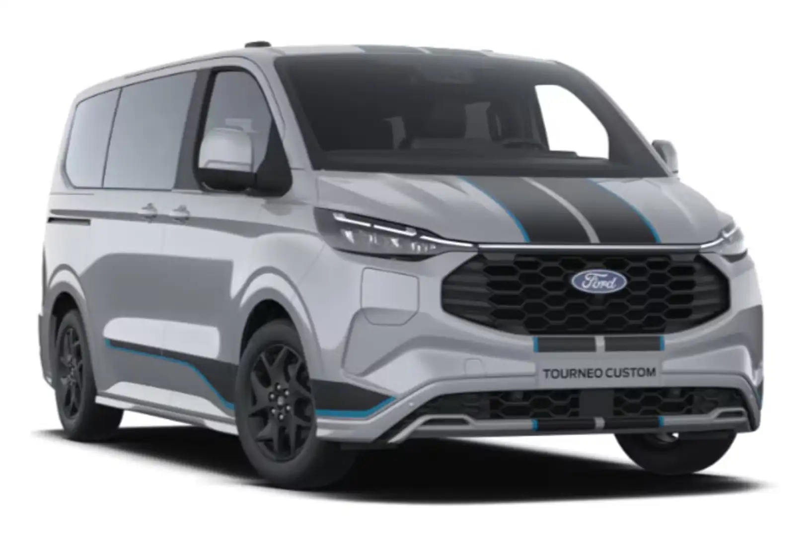 Ford Tourneo Custom Bus 2.5 PHEV 340 L1H1 FWD Sport Aut. Grau - 1