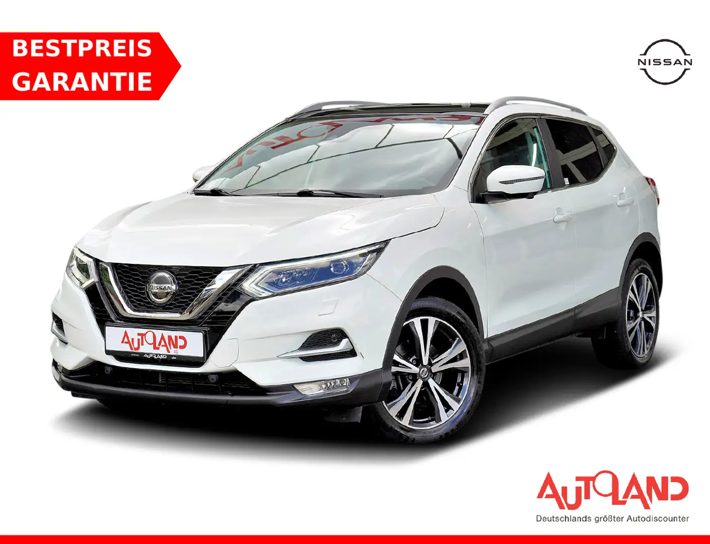 Nissan Qashqai 1.2 Acenta LED Navi Panorama 360° PDC Wit - 1