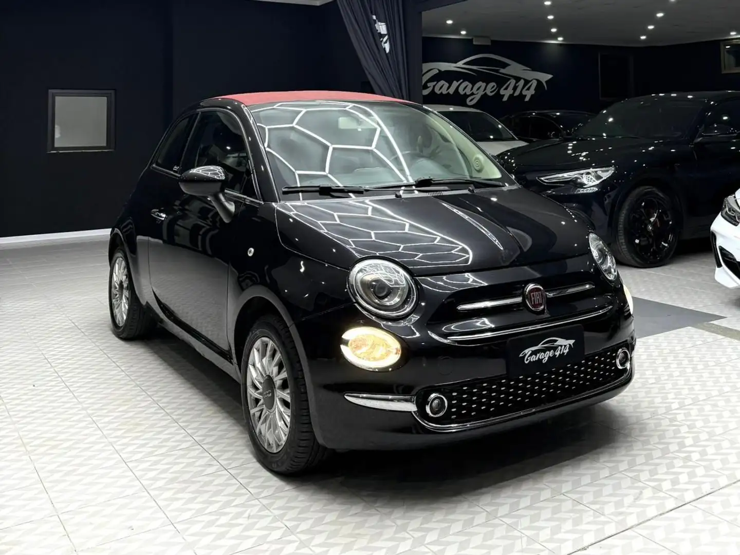 Fiat 500C 500 Cabrio 2016 1.2 Lounge 69cv Noir - 1