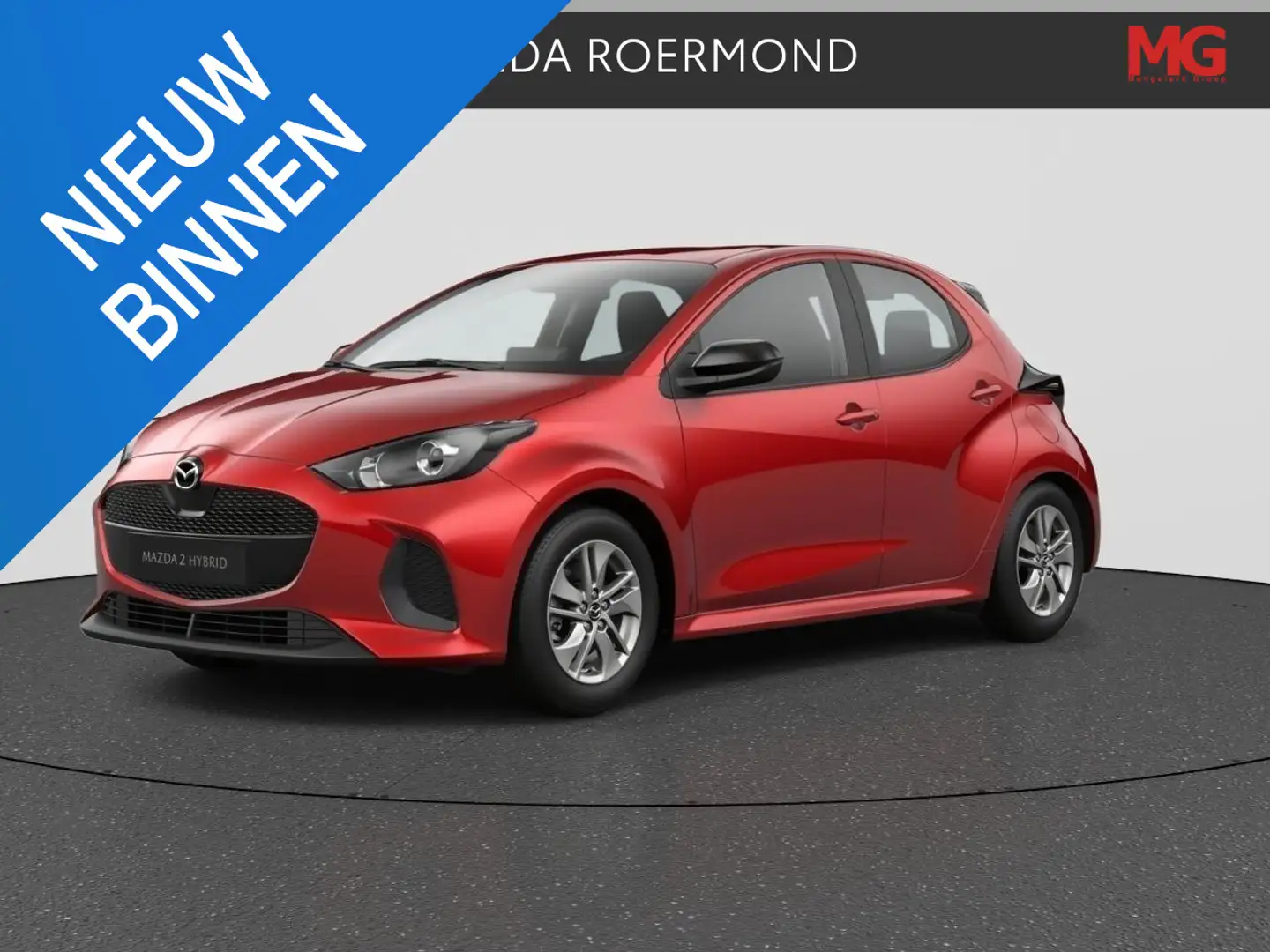 Mazda 2 Hybrid 1.5 Centre-line Mengelers actieprijs: € 26. Rood - 1