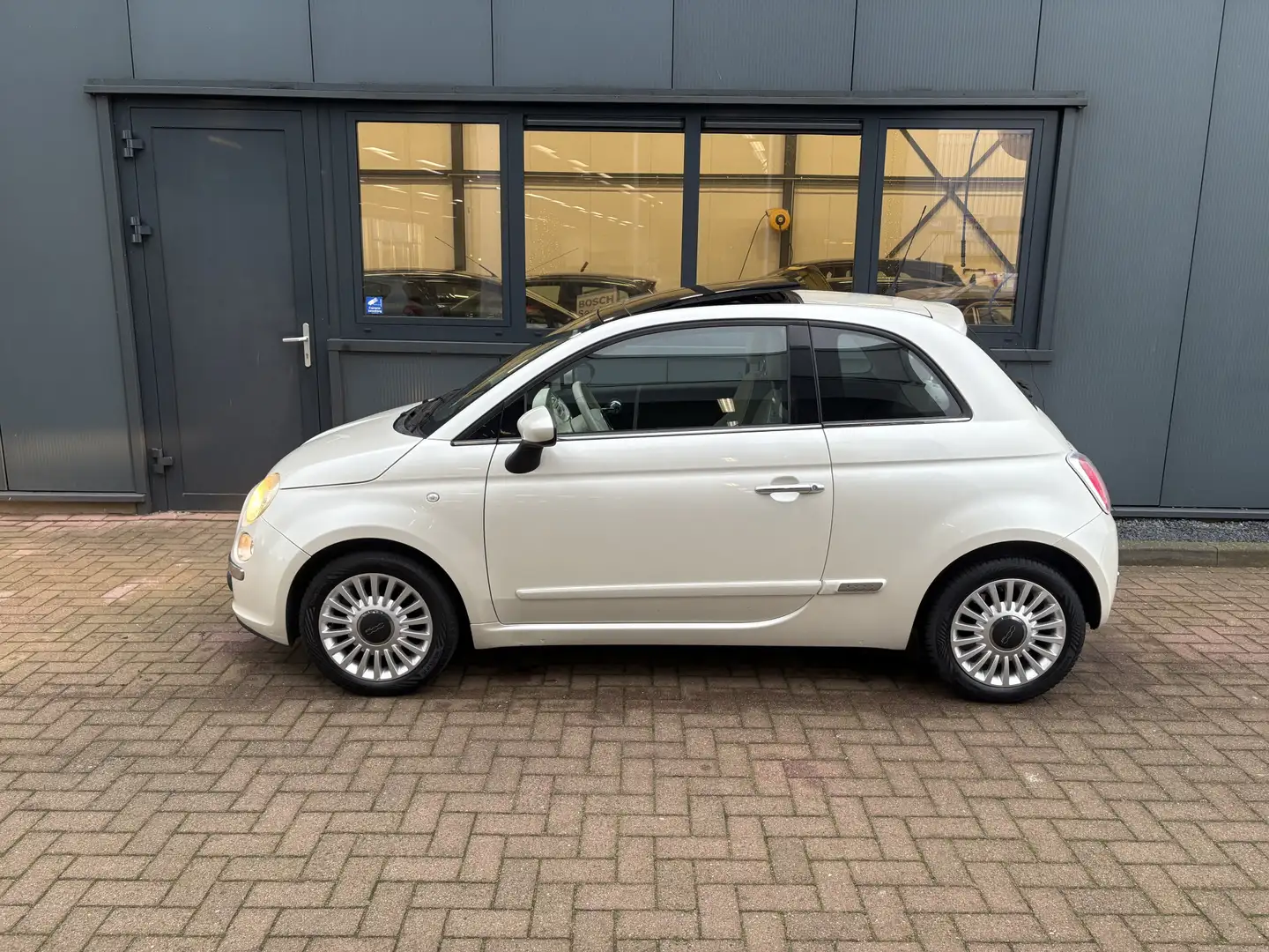 Fiat 500 1.2 Lounge Dualogic Automaat SCHUIFDAK/CLIMA/MEDIA Blanc - 2