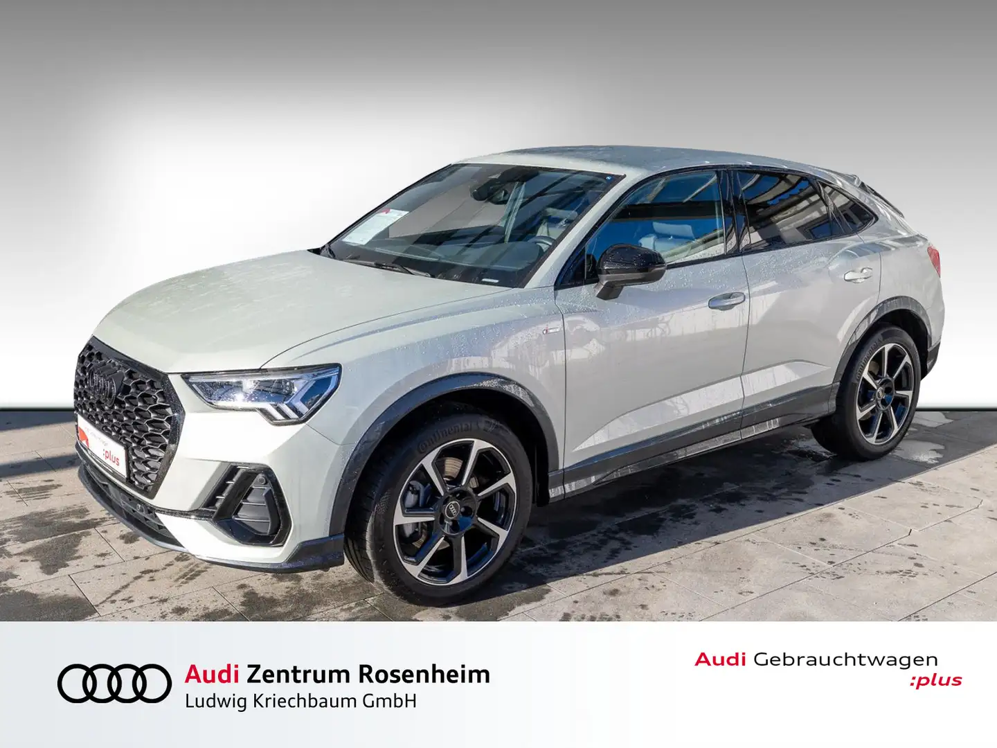 Audi Q3 Sportback S line 40 TFSI qu. S tr.(AHK,Navi+,LE Silber - 1