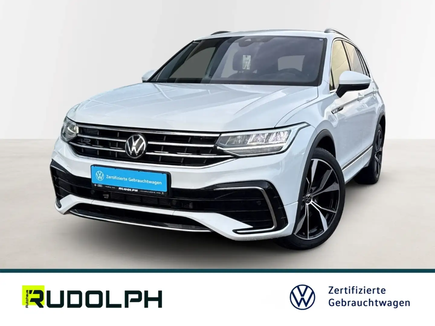 Volkswagen Tiguan R-Line 2.0 TDI 4Motion DSG LED HUD Navi StandHZG A Blanc - 1
