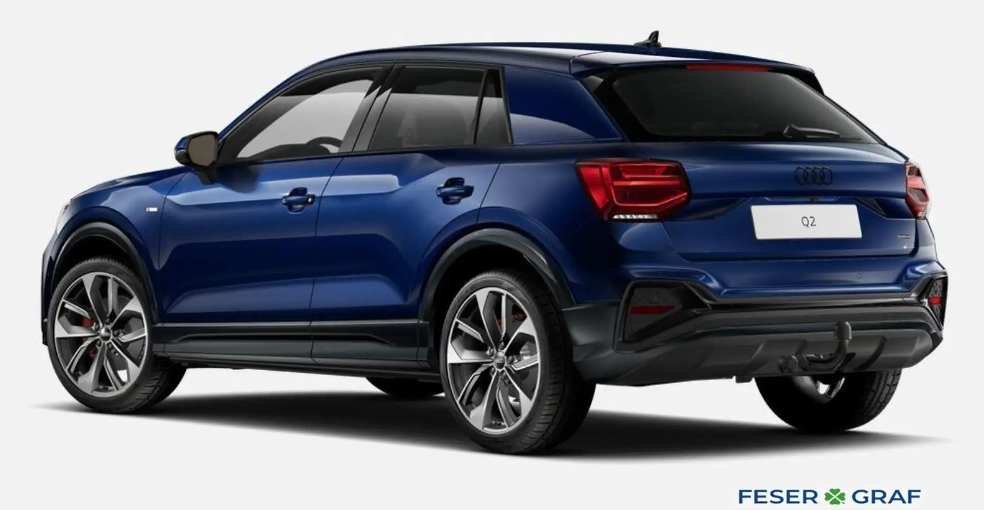 Audi Q2 S line 40 TFSI qu. S-tro. +Matrix+ACC+AHK+SONOS+ Bleu - 2