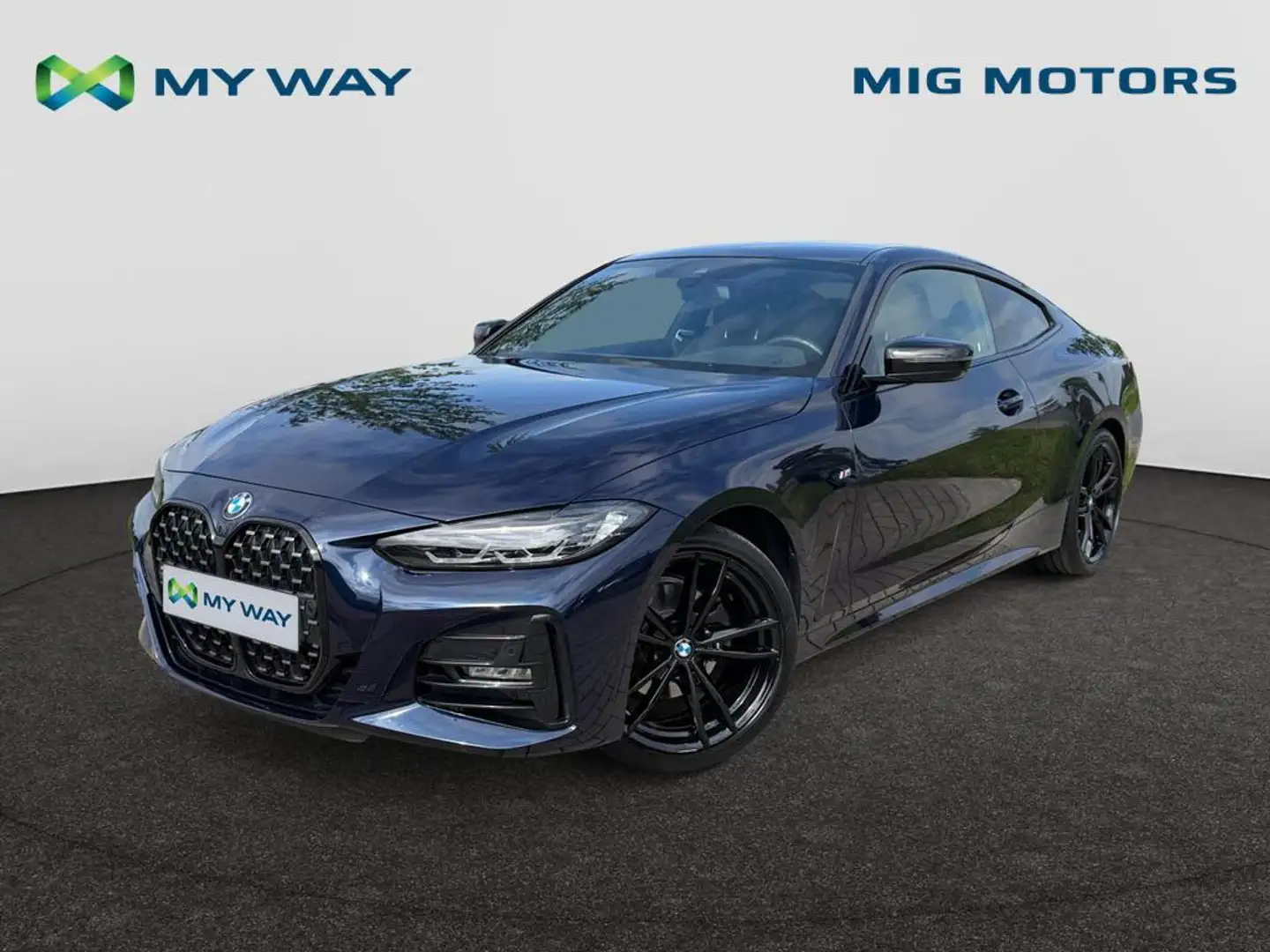 BMW 1er M Coupé 420iA 2.0 (184pk) S AUTOMAAT /// Achteruitrij camera /// Zetelverwarmoing vooraan /// Apple Carplay - Android Auto /// Blau - 1