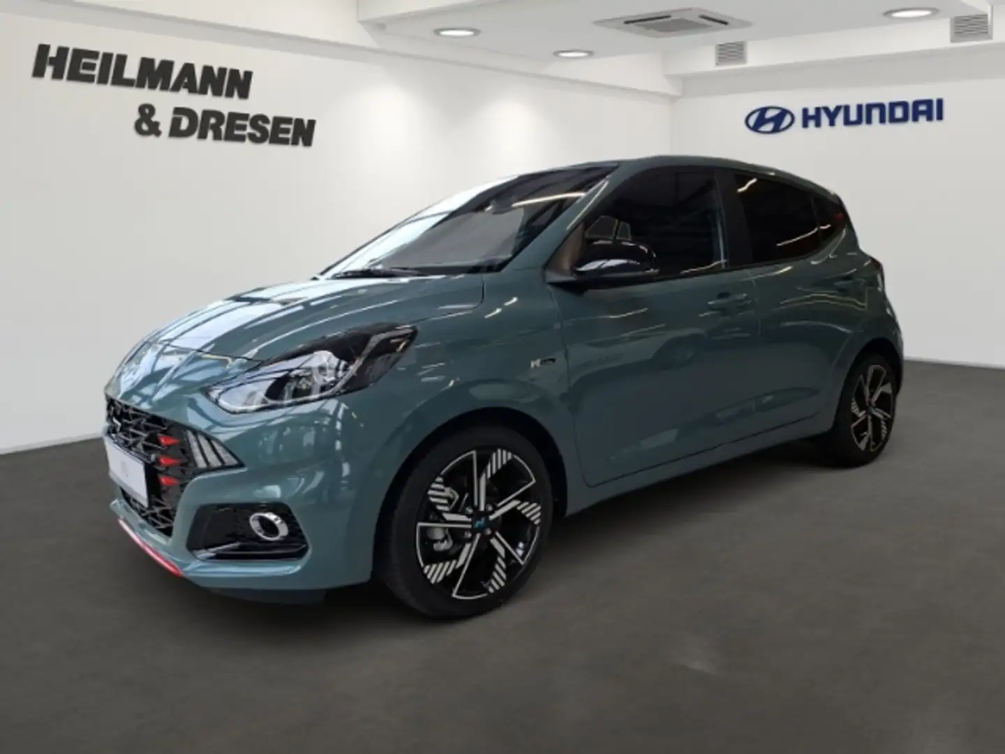 Hyundai i10 N Line 1.0 Navi/Klimaautomatik/PDC/Lenkrad/Sitzhei Grün - 1