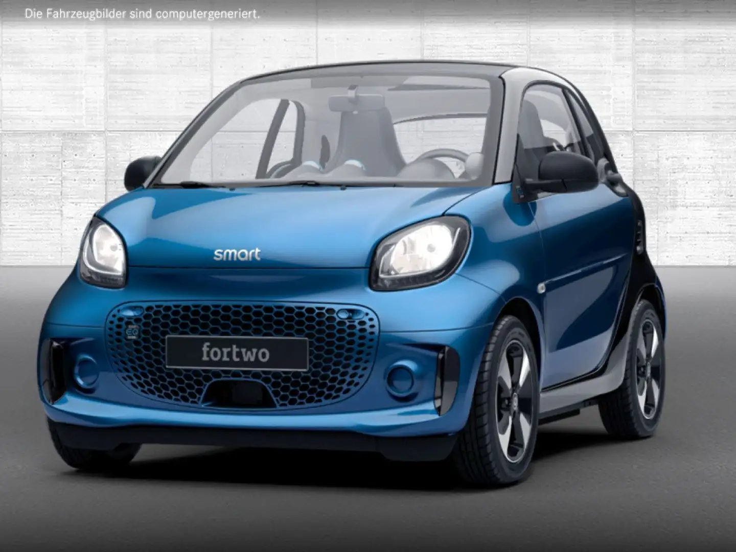 smart forTwo EQ 60kWed passion SHZ Pano PDC+Kamera Klima Blau - 2