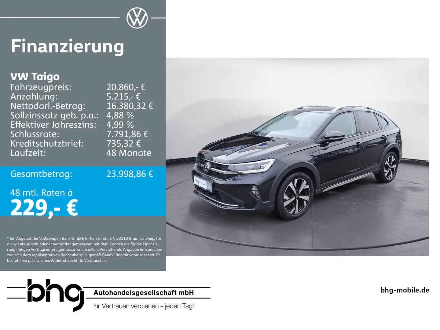 Volkswagen Taigo 1.0 TSI OPF DSG Style Noir - 1