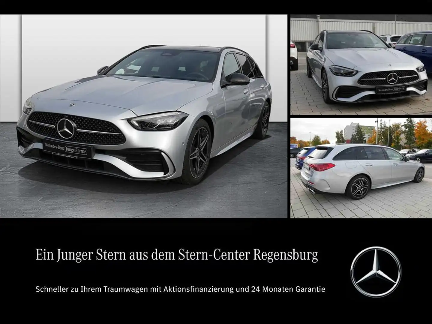 Mercedes-Benz C 180 T EDITION AMG+PANO+NIGHT+DISTRONIC+360°+++ Silber - 1