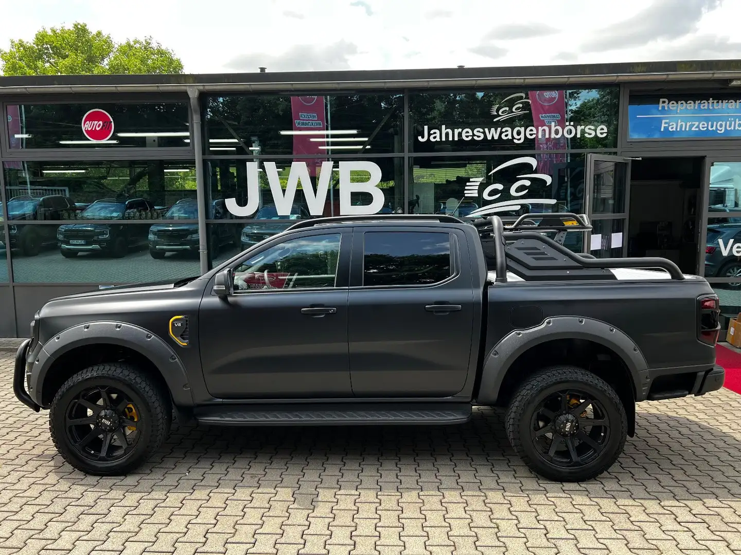 Ford Ranger Platinum 3,0d FOLIERT HÖHER T73 e-Rollo Standhzg Schwarz - 2