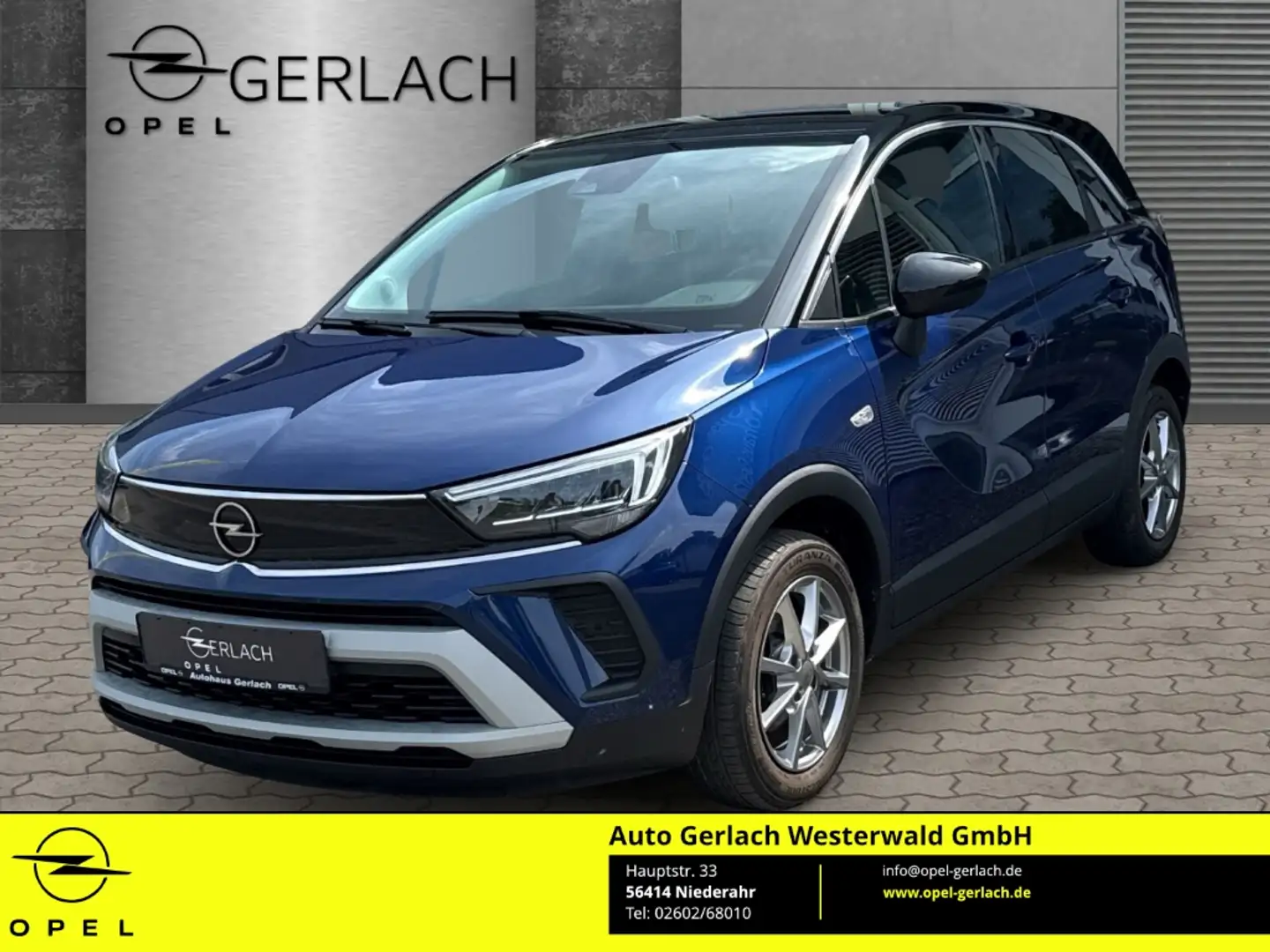 Opel Crossland Elegance 1.2 Turbo EU6d LED Apple CarPlay Android Bleu - 1