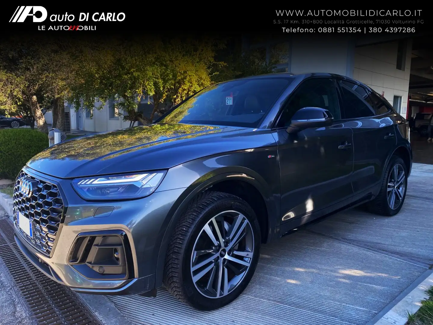 Audi Q5 Q5 SPB 40 TDI quattro S tronic S line plus Grijs - 1