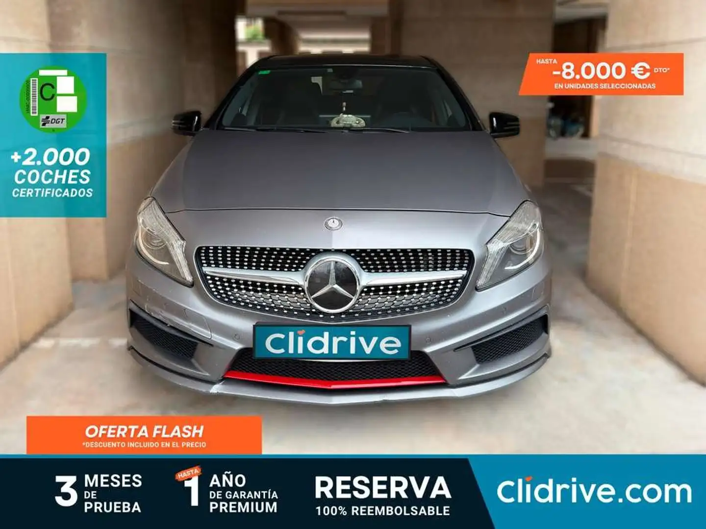 Mercedes-Benz A 220 220CDI BE AMG Line 7G-DCT Gris - 1