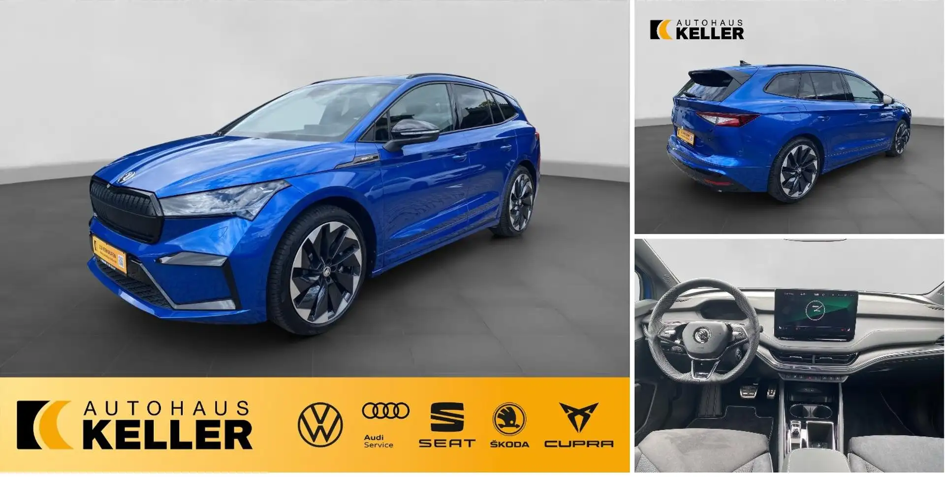 Skoda Enyaq iV 80x Sportline  Navi/Pano.-Dach/Distronic Синій - 1