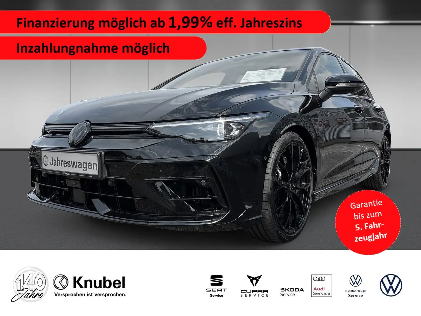 Volkswagen Golf VIII R DSG 4M IQ.Light Navi ACC DCC HarmanKardon Nero - 1