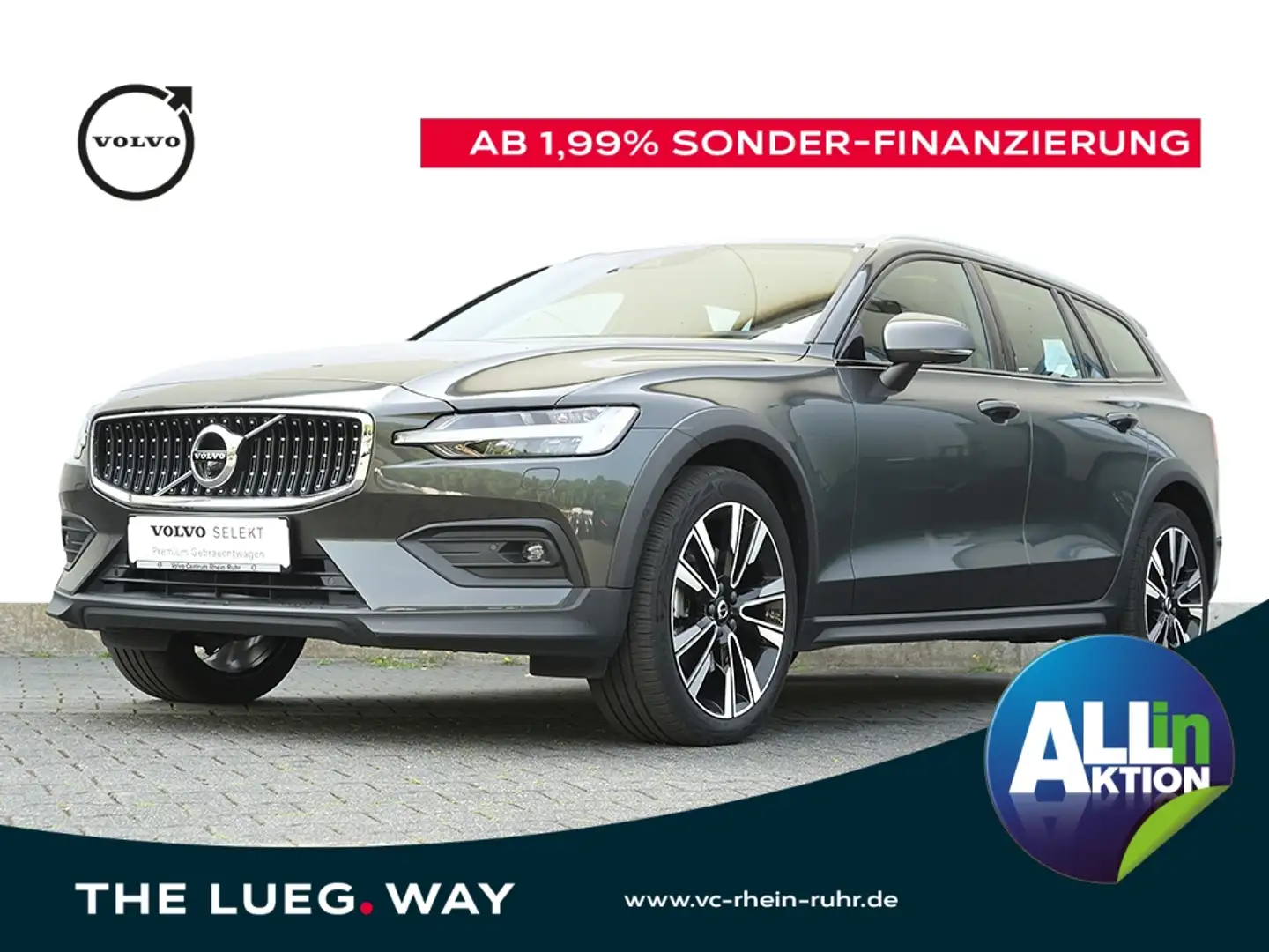Volvo V60 CrossCountry B4 D AWD Pro+WP+LP+360°+AHK+ Grau - 1