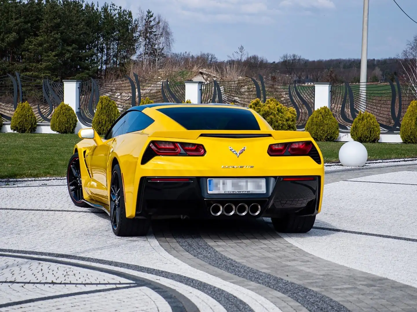 Corvette C7 Z51 * 3LT Top Trim * Like New * Manual Gelb - 2