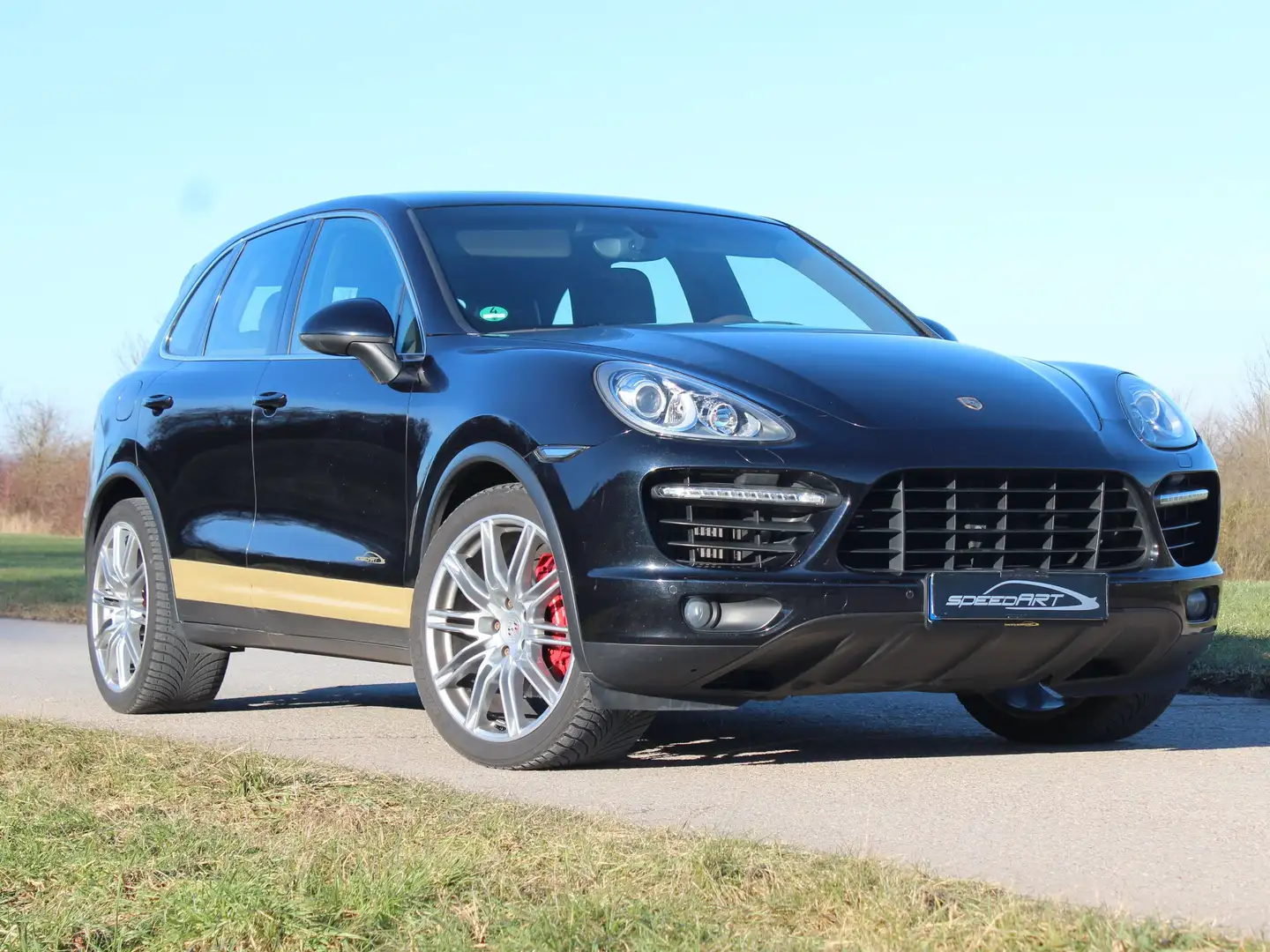 Porsche Cayenne V6 Diesel, orig. Turbo-Look, Luft, 21", Scheckheft Schwarz - 1