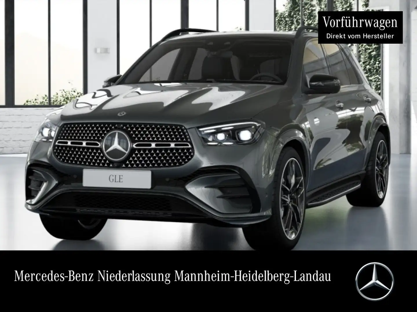 Mercedes-Benz GLE 350 de 4M AMG+NIGHT+PANO+360+AHK+MULTIBEAM+HUD Gris - 1
