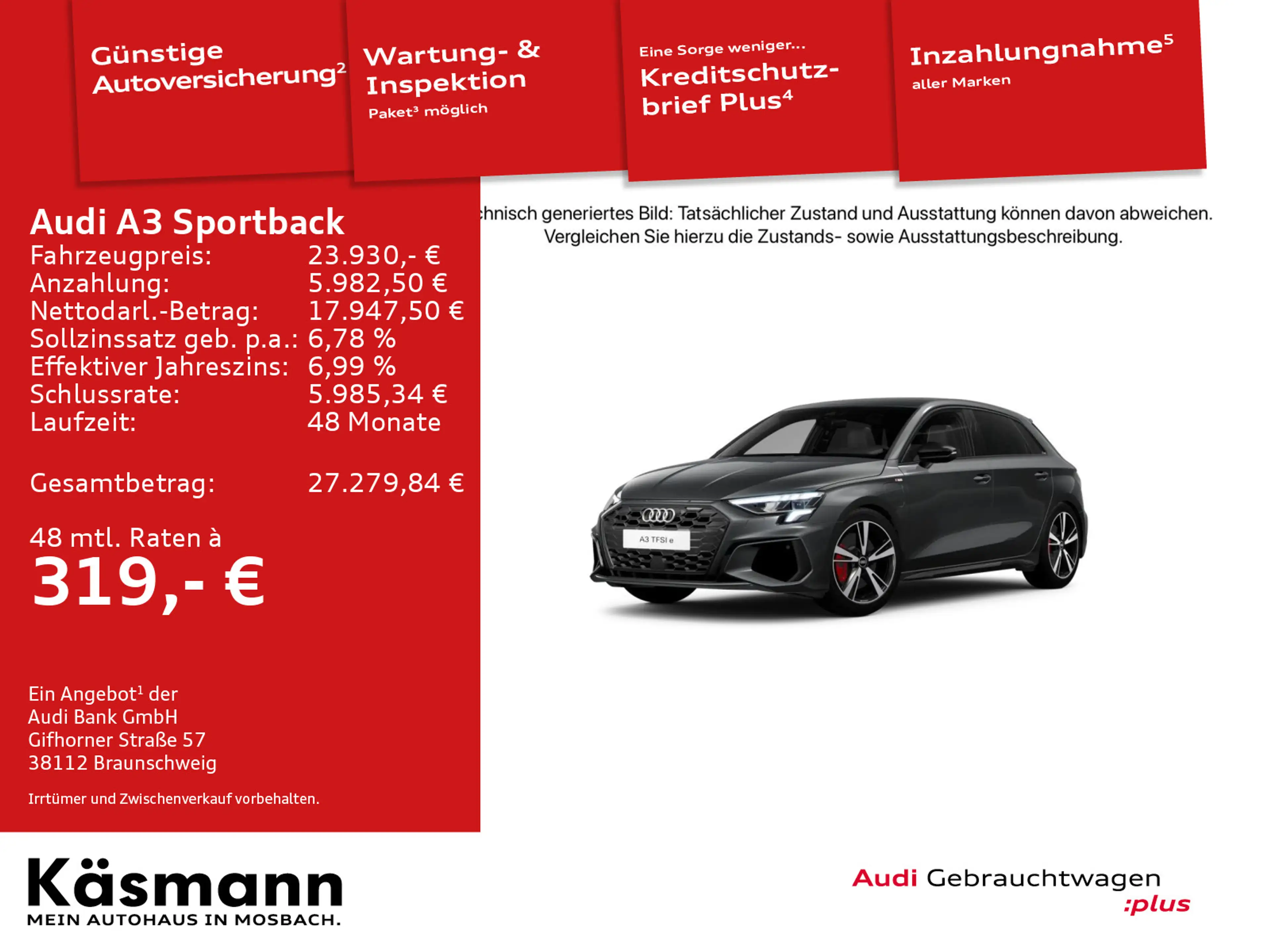 Audi A3 S line 45TFSIe LED NAV SHZ PDC — photo 2