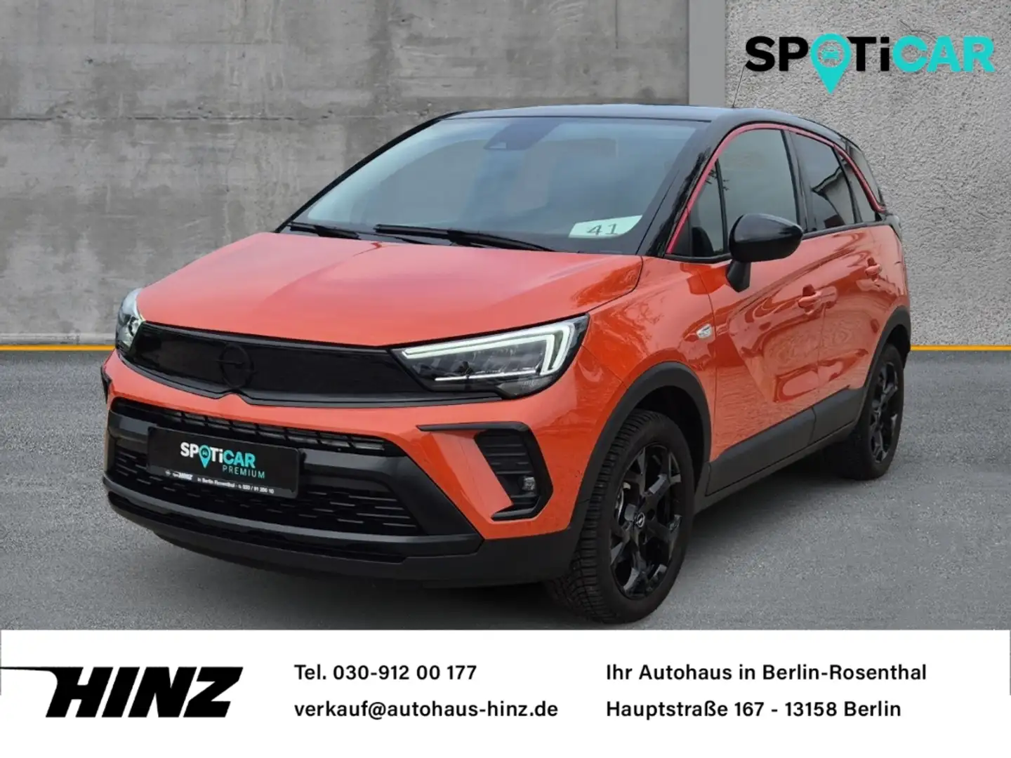 Opel Crossland GS Line 1.2 Automatik,Allwetterreifen,SHZ,LRHZ Orange - 1