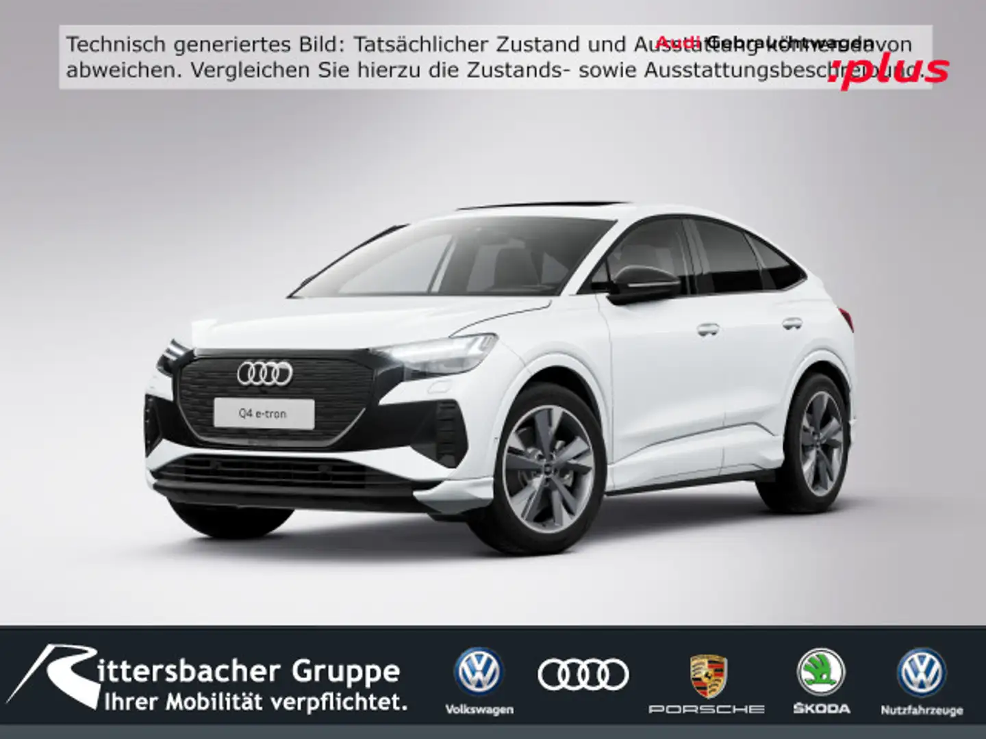Audi Q4 e-tron 40 Advanced PANO AssistenzPlus+Dynamik Weiß - 1