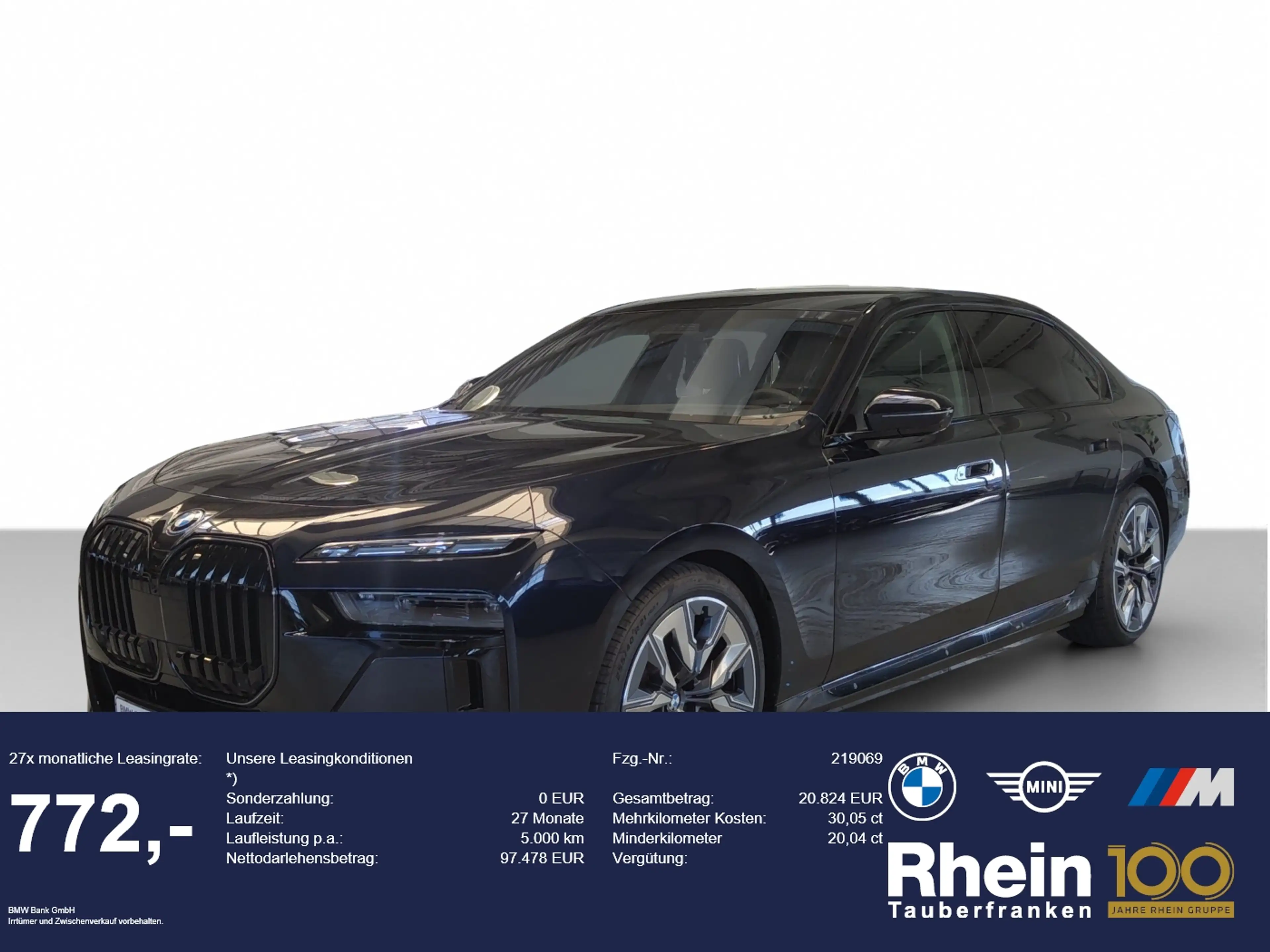 BMW i7 xDrive60 M Sport PRO AHK/B&W/ExPro/4xMASSAGE