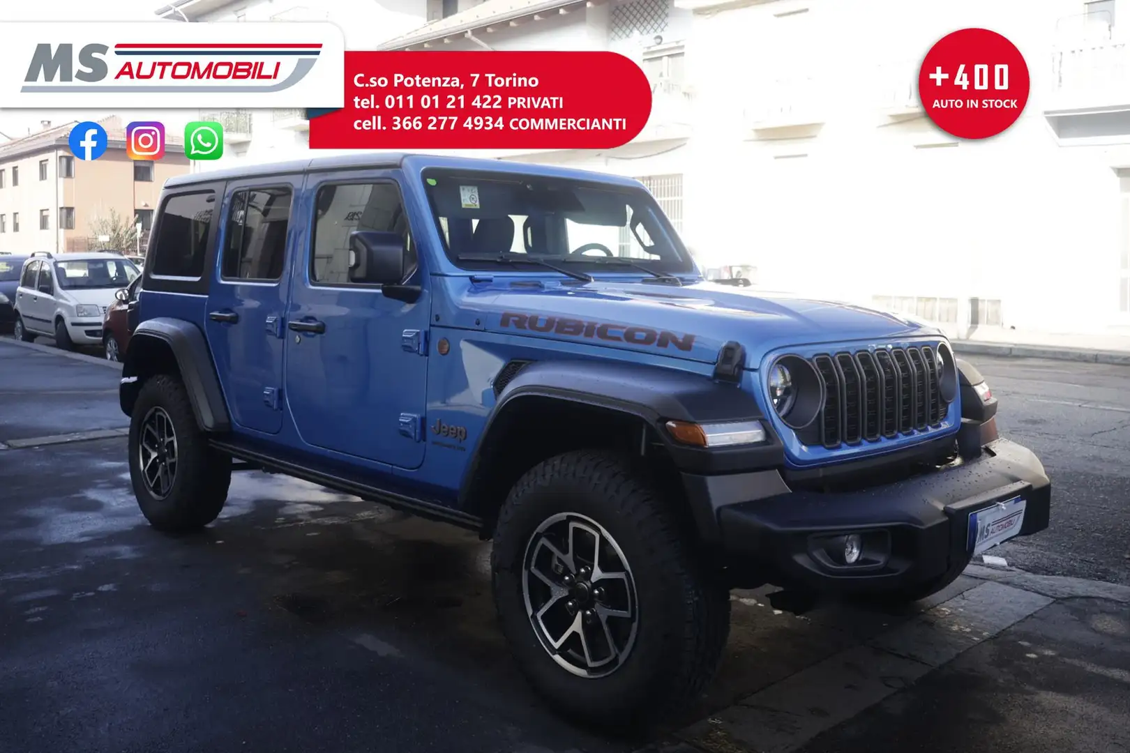Jeep Wrangler Jeep Wrangler Unlimited 2.0 Turbo Rubicon 200KW A Blu/Azzurro - 1