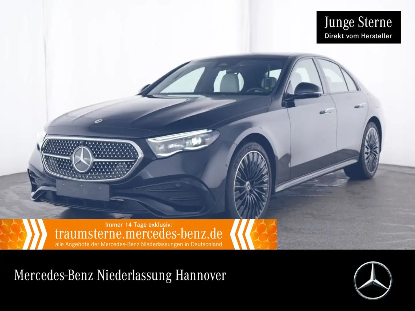 Mercedes-Benz E 400 e 4M AMG 360° Pano Burmester Distr. HUD PTS Noir - 1