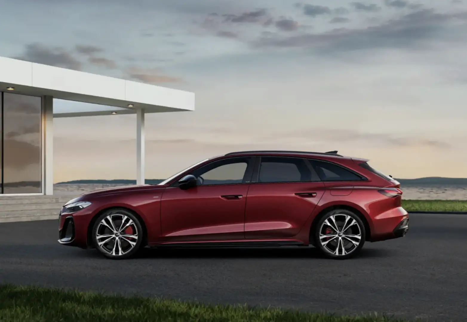 Audi A5 Avant e-hybrid Black line quattro S tronic 220kW Rojo - 2