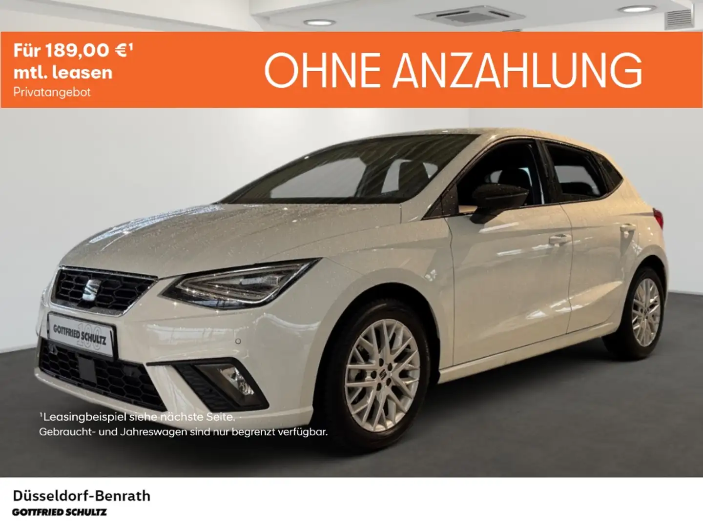 SEAT Ibiza FR 1.0 TSI DSG Voll-LED Navi Einparkhilfe Rückfahr Weiß - 1