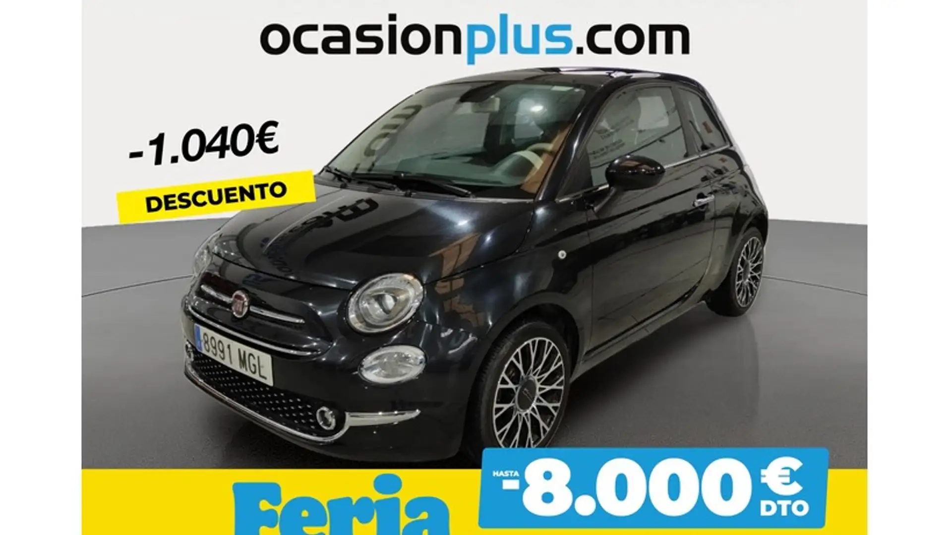 Fiat 500 1.0 Hybrid Dolcevita 52kW Nero - 1