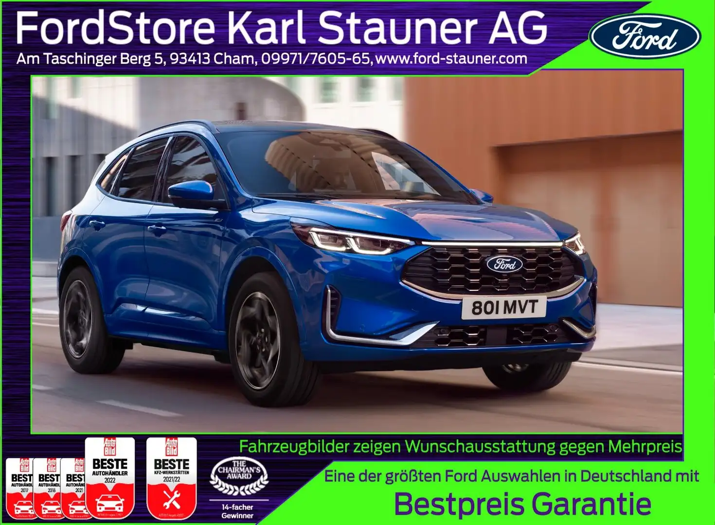 Ford Kuga ST-Line PHEV NEUES MODELL 2,5l Duratec Verde - 1