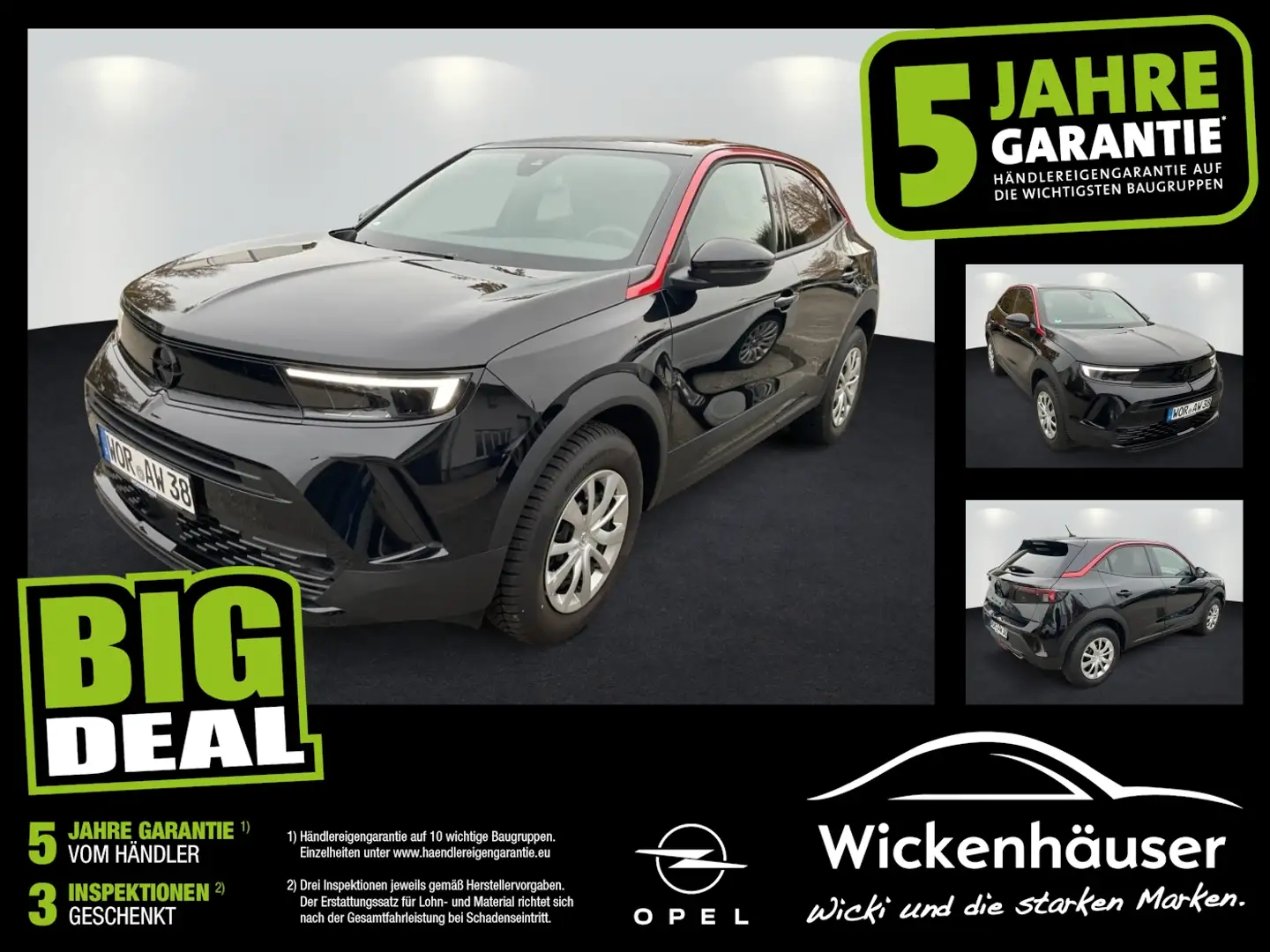Opel Mokka 1.2 Turbo GS Line FLA LM KAM LED PDC Schwarz - 1