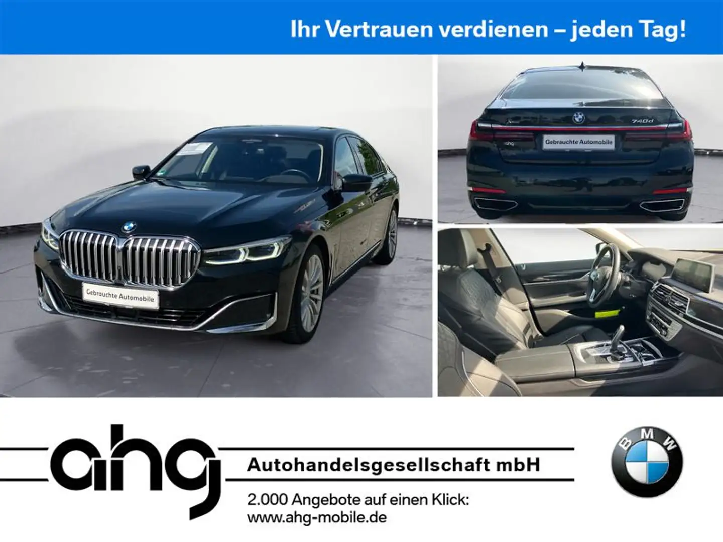 BMW 740 d xDrive Innovationsp. Sport Aut. Standhzg. Schwarz - 1