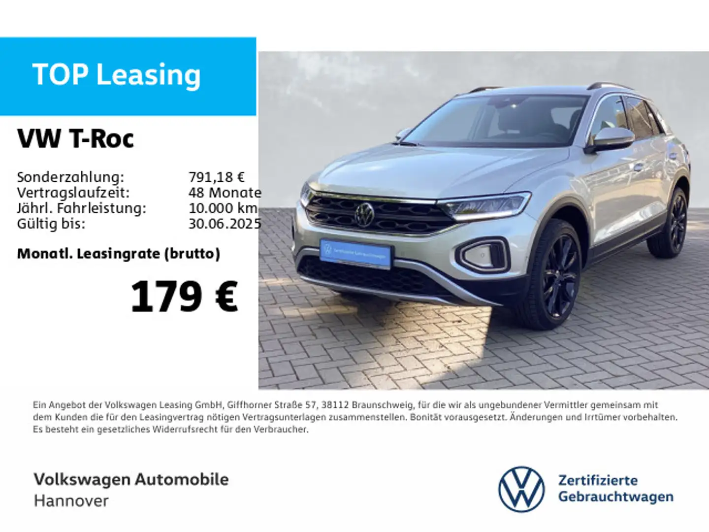 Volkswagen T-Roc 1.0 TSI Move Navi LED DigCockpit PDC SHZ K Argent - 1