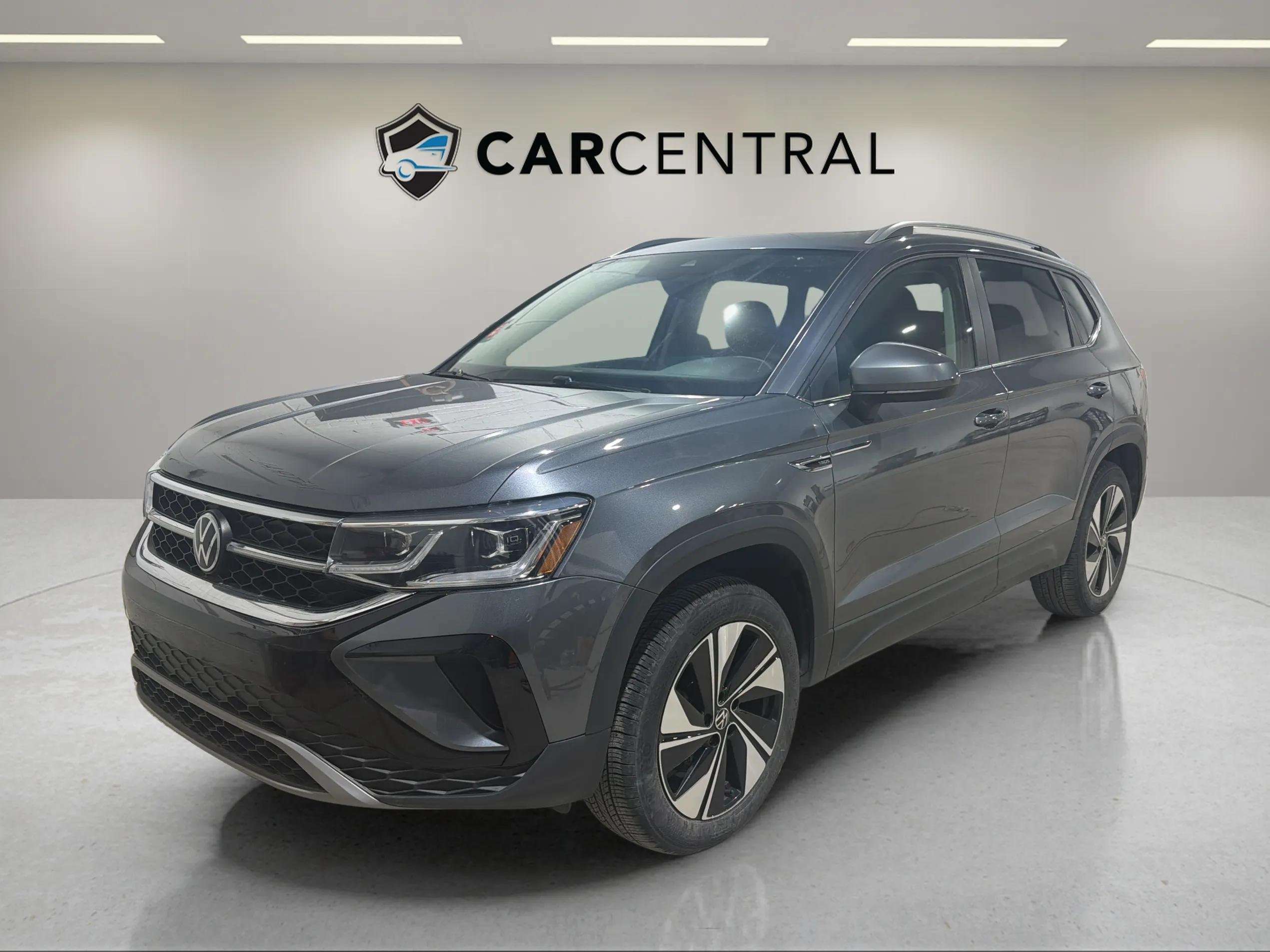 Gray 2024 Volkswagen Taos SUV / Crossover 7-Speed Automatic