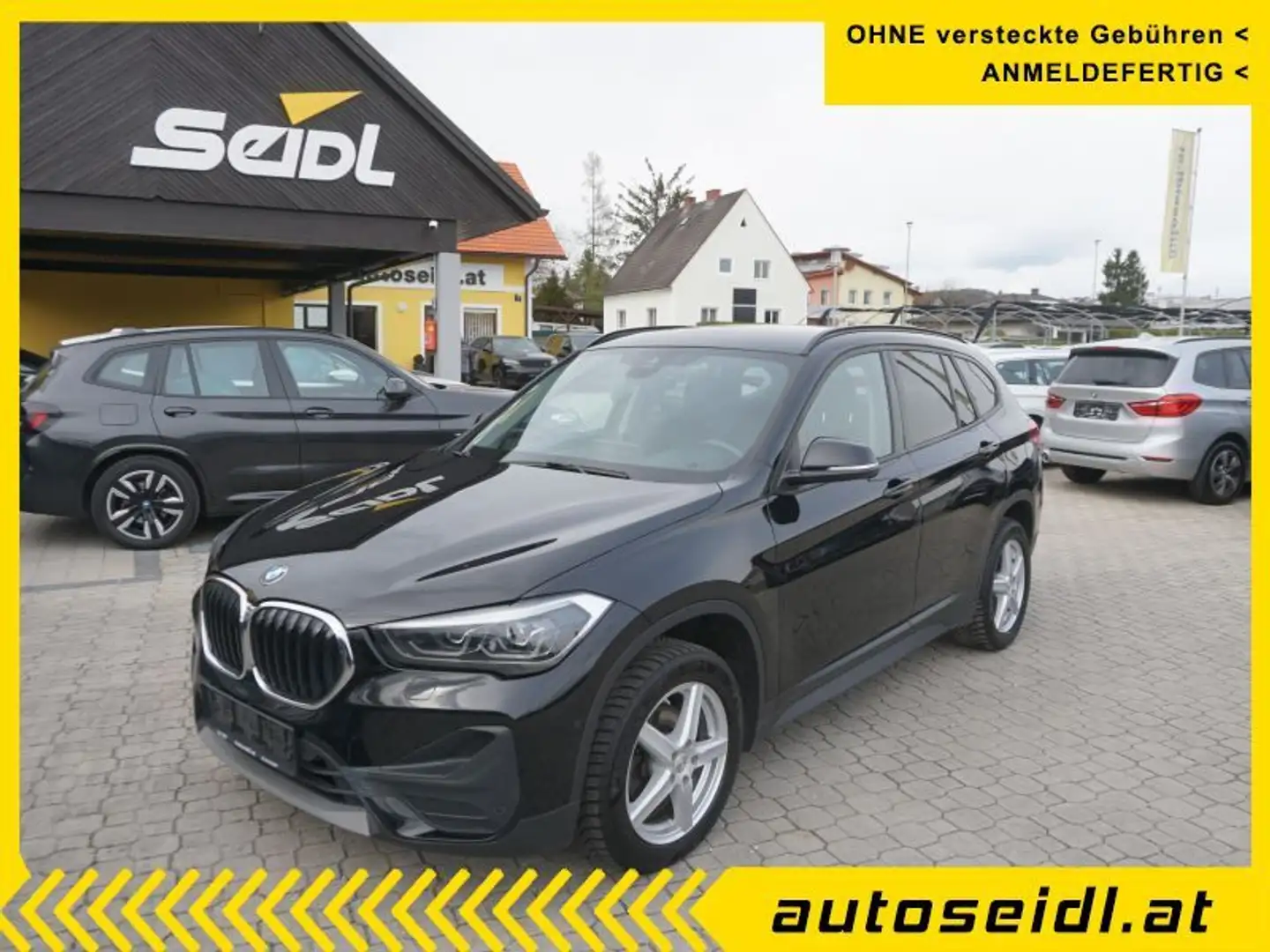 BMW X1 sDrive 16d Aut. *LED+NAVI+HEAD-UP* Schwarz - 1