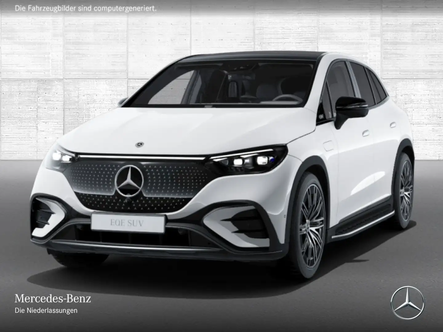 Mercedes-Benz EQE SUV EQE 350 4M AMG+NIGHT+PANO+360+BURMESTER+SITZKLIMA Weiß - 2